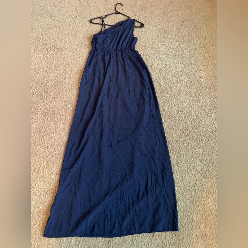 ASOS Maternity Navy Blue Long Dress